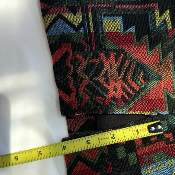 Catherine Malandrino Skirt Emmett Woven Aztec Southwest Sz 14 - Picture 5 of 12
